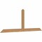 Ekena Millwork Portland Smooth Timber Gable Bracket, Western Red Cedar, 72"W x 27"H x 1 1/2"D x 3 1/2"F, 9/12 Pitch GBW072X27X0204POR00SWR - alternate 2
